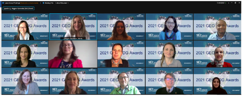 GEO SDG Awards 2021 virtual honorees 