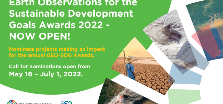 Announcing the GEO SDG Awards 2022 – Nominations open until July 15, 2022*